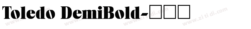Toledo DemiBold字体转换